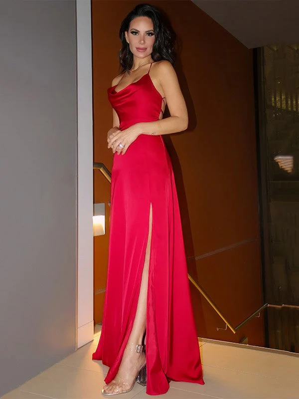 Charming Spaghetti Straps Ruched Sleeveless Dresses - Image 4