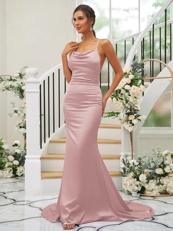 Pretty Square Sleeveless Bridesmaid Dresses - Image 12