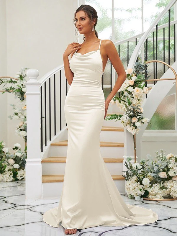 Pretty Square Sleeveless Bridesmaid Dresses - Image 13