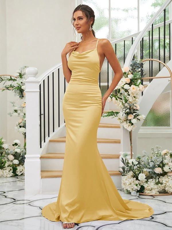 Pretty Square Sleeveless Bridesmaid Dresses - Image 15