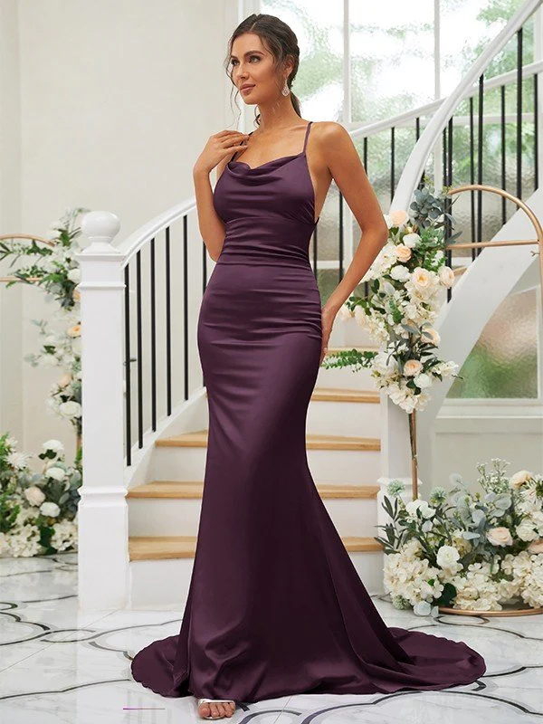 Pretty Square Sleeveless Bridesmaid Dresses - Image 16