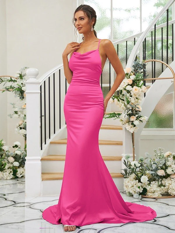Pretty Square Sleeveless Bridesmaid Dresses - Image 17