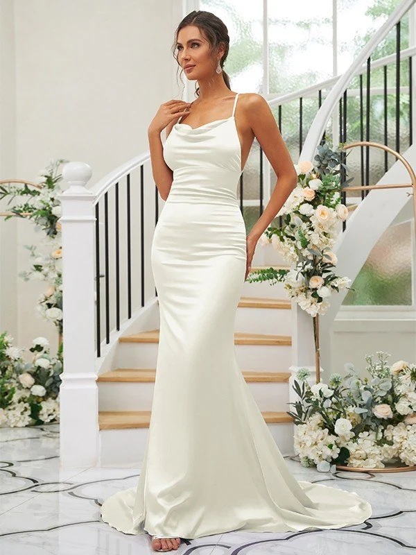 Pretty Square Sleeveless Bridesmaid Dresses - Image 18