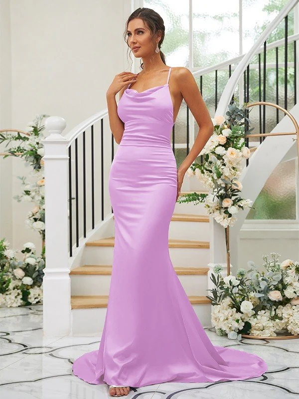 Pretty Square Sleeveless Bridesmaid Dresses - Image 23