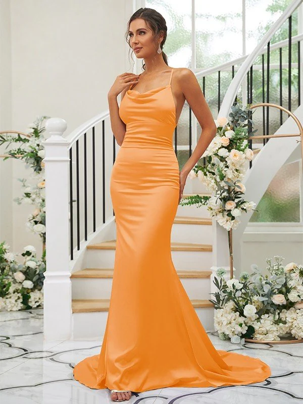 Pretty Square Sleeveless Bridesmaid Dresses - Image 25
