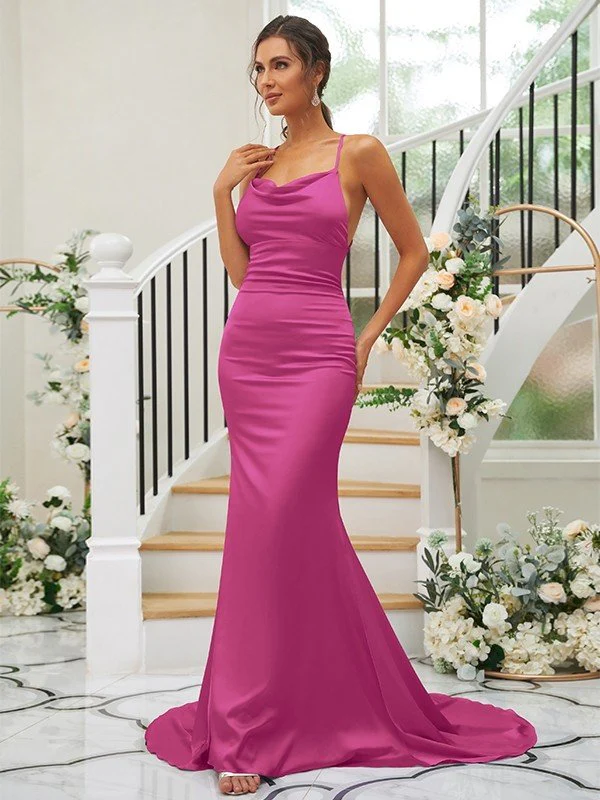 Pretty Square Sleeveless Bridesmaid Dresses - Image 26