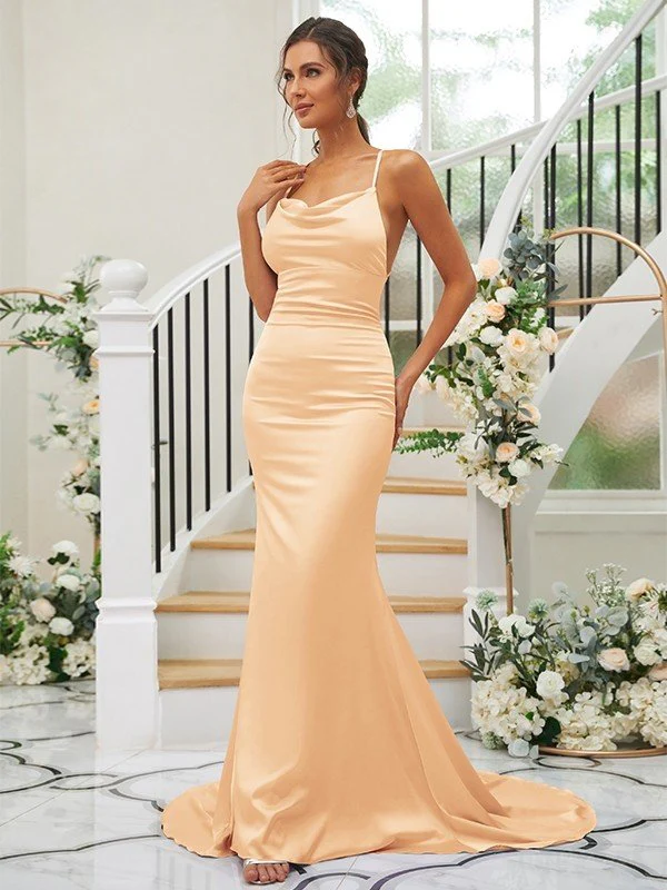 Pretty Square Sleeveless Bridesmaid Dresses - Image 27