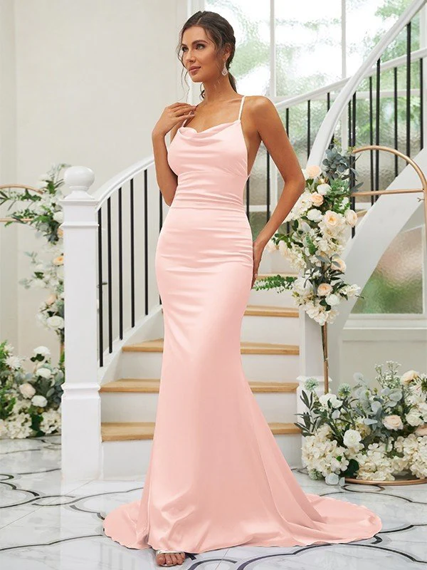 Pretty Square Sleeveless Bridesmaid Dresses - Image 28
