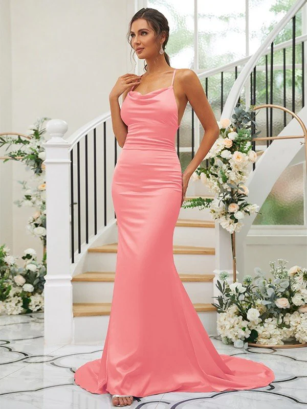 Pretty Square Sleeveless Bridesmaid Dresses - Image 38