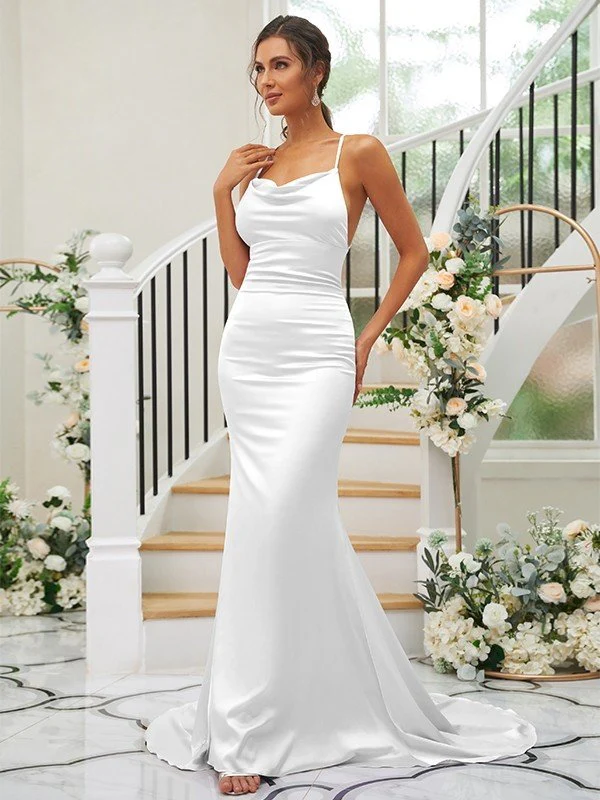 Pretty Square Sleeveless Bridesmaid Dresses - Image 39