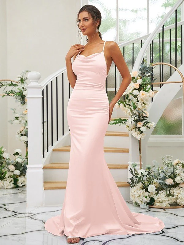 Pretty Square Sleeveless Bridesmaid Dresses - Image 8