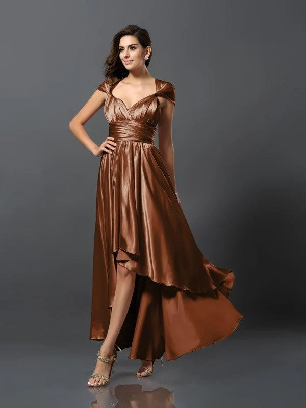 Charming Sleeveless High Low Bridesmaid Dresses - Image 15