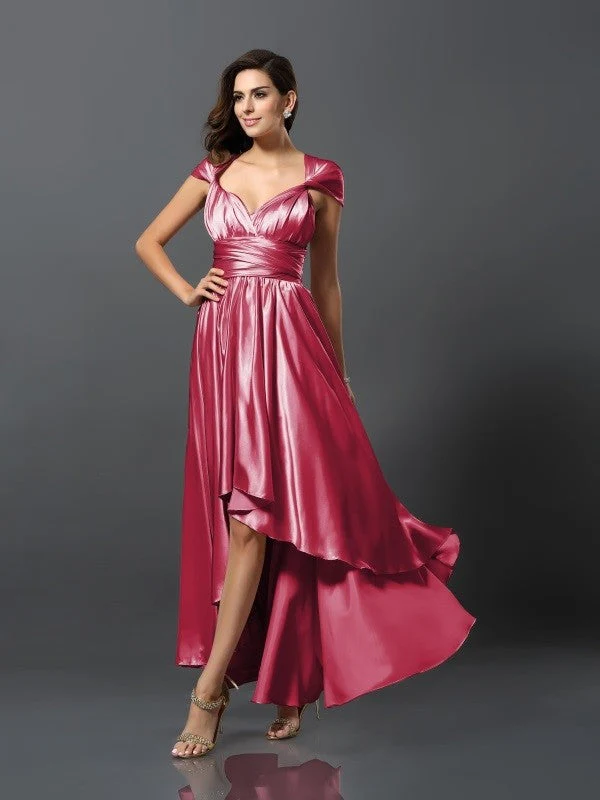 Charming Sleeveless High Low Bridesmaid Dresses - Image 16