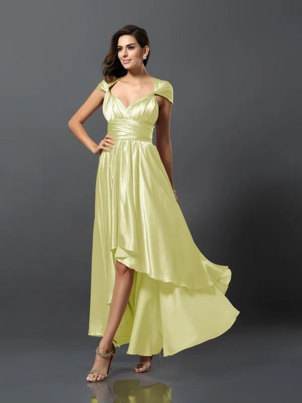 Charming Sleeveless High Low Bridesmaid Dresses - Image 19
