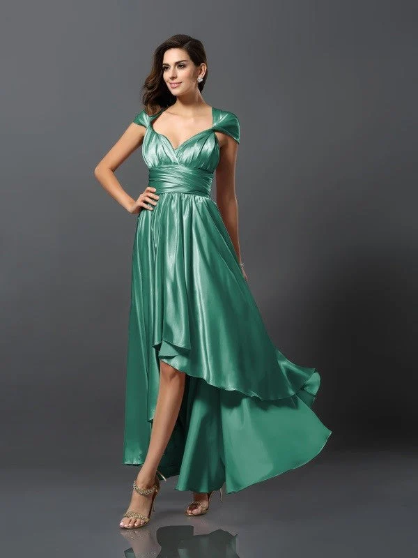 Charming Sleeveless High Low Bridesmaid Dresses - Image 20