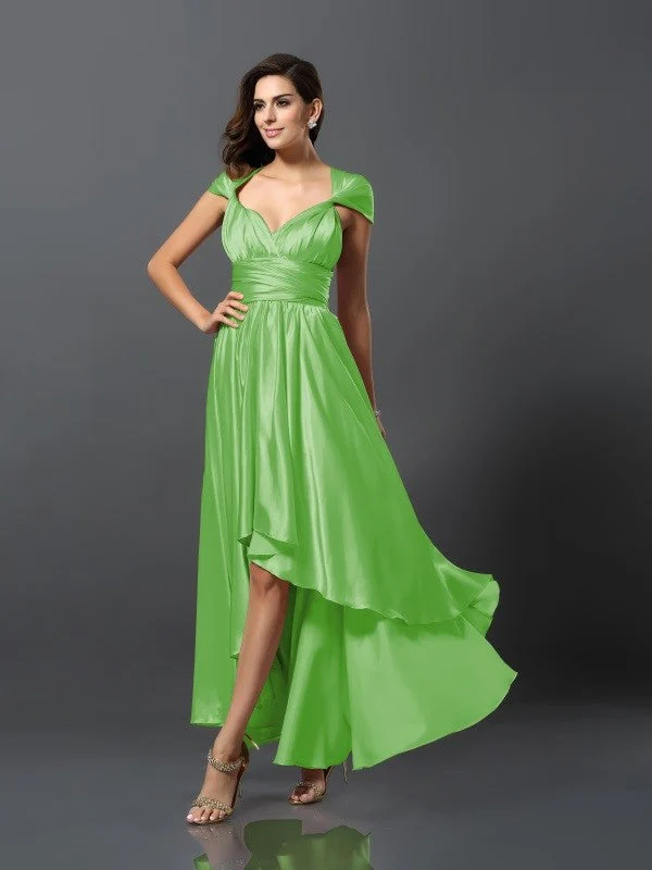 Charming Sleeveless High Low Bridesmaid Dresses - Image 25