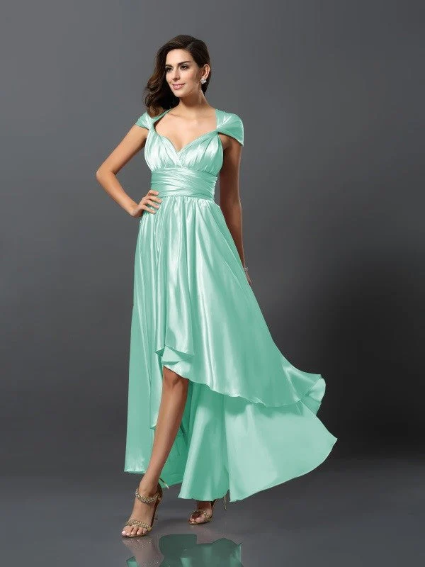 Charming Sleeveless High Low Bridesmaid Dresses - Image 26