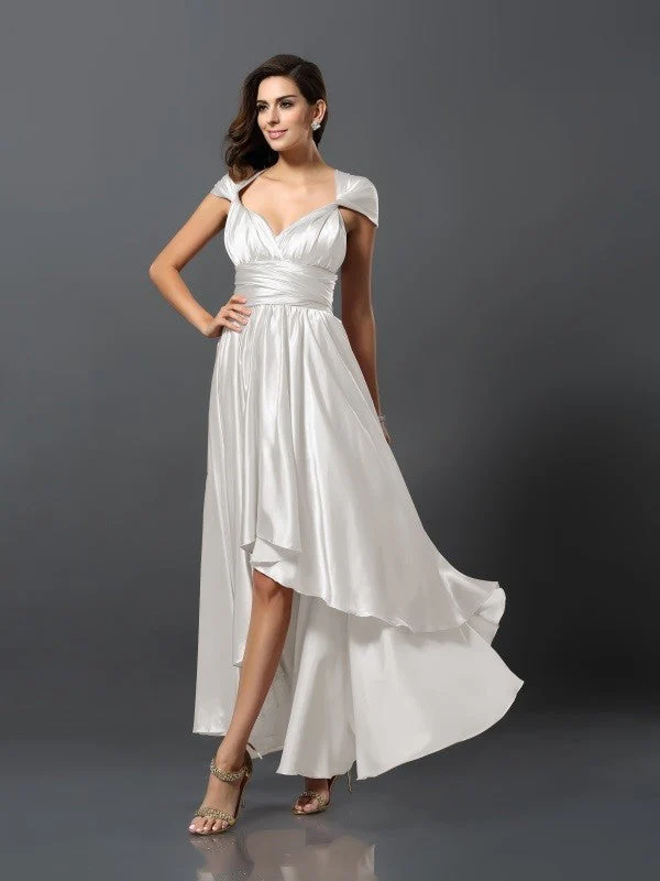 Charming Sleeveless High Low Bridesmaid Dresses - Image 27
