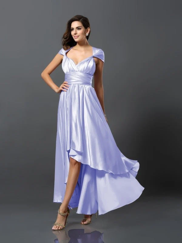 Charming Sleeveless High Low Bridesmaid Dresses - Image 28