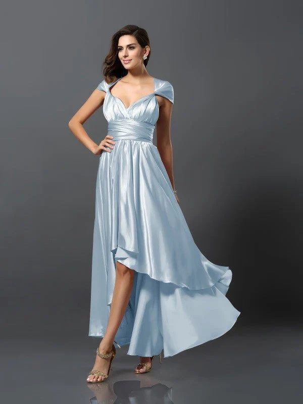 Charming Sleeveless High Low Bridesmaid Dresses - Image 29