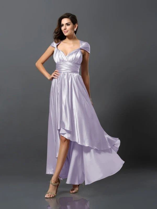 Charming Sleeveless High Low Bridesmaid Dresses - Image 30