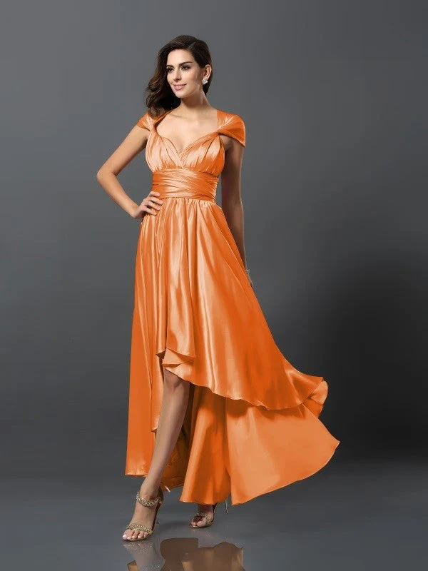 Charming Sleeveless High Low Bridesmaid Dresses - Image 31