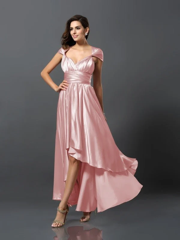 Charming Sleeveless High Low Bridesmaid Dresses - Image 32