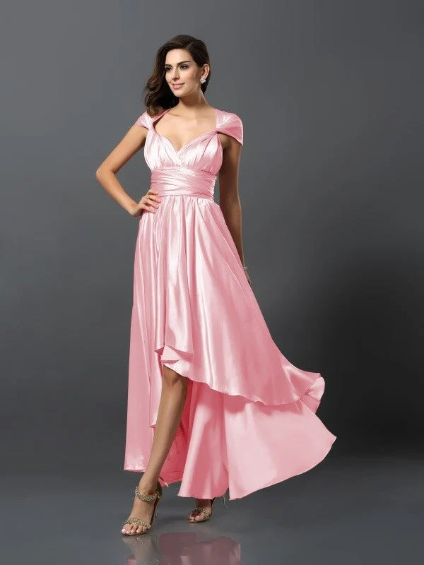Charming Sleeveless High Low Bridesmaid Dresses - Image 33