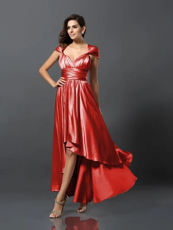 Charming Sleeveless High Low Bridesmaid Dresses - Image 34