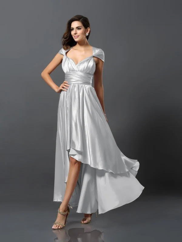 Charming Sleeveless High Low Bridesmaid Dresses - Image 38