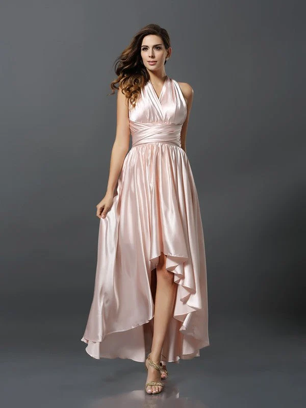 Charming Sleeveless High Low Bridesmaid Dresses - Image 9
