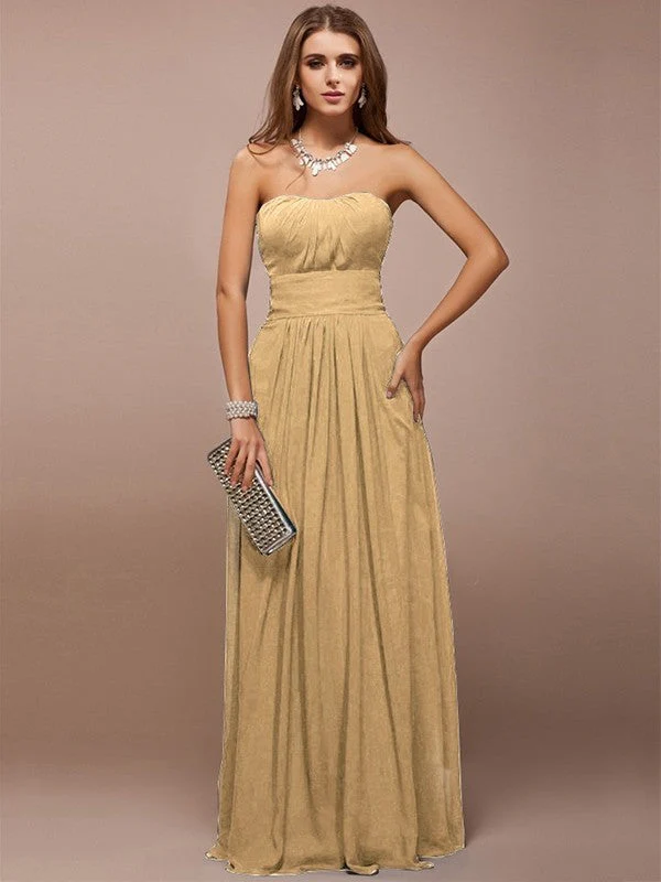 Gorgeous Sweetheart Sleeveless Ruffles Long Bridesmaid Dresses - Image 12