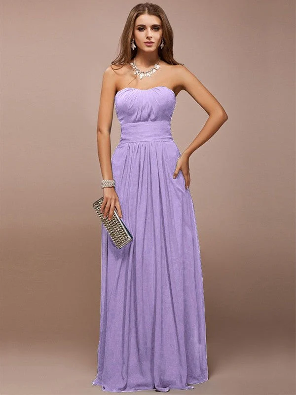 Gorgeous Sweetheart Sleeveless Ruffles Long Bridesmaid Dresses - Image 18