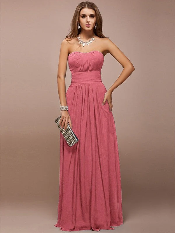 Gorgeous Sweetheart Sleeveless Ruffles Long Bridesmaid Dresses - Image 28