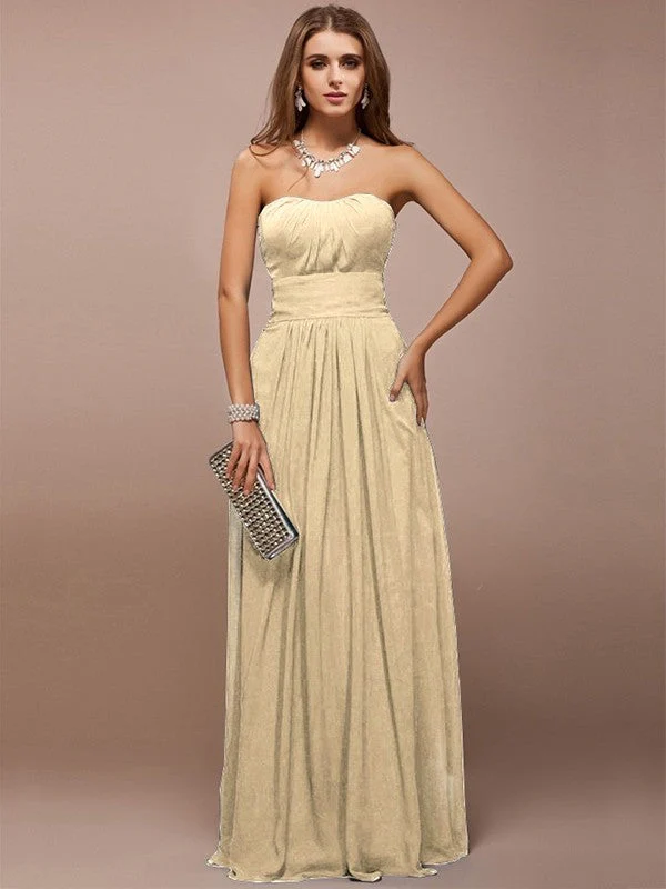Gorgeous Sweetheart Sleeveless Ruffles Long Bridesmaid Dresses - Image 6