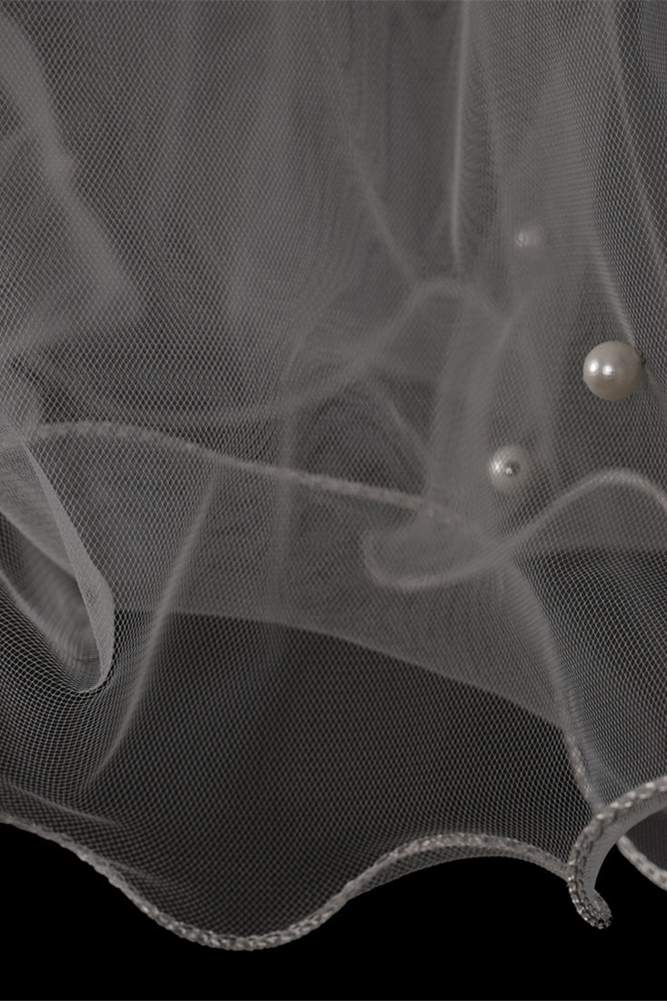 Cherry Pretty With Bowtie Wedding Veils - Image 2
