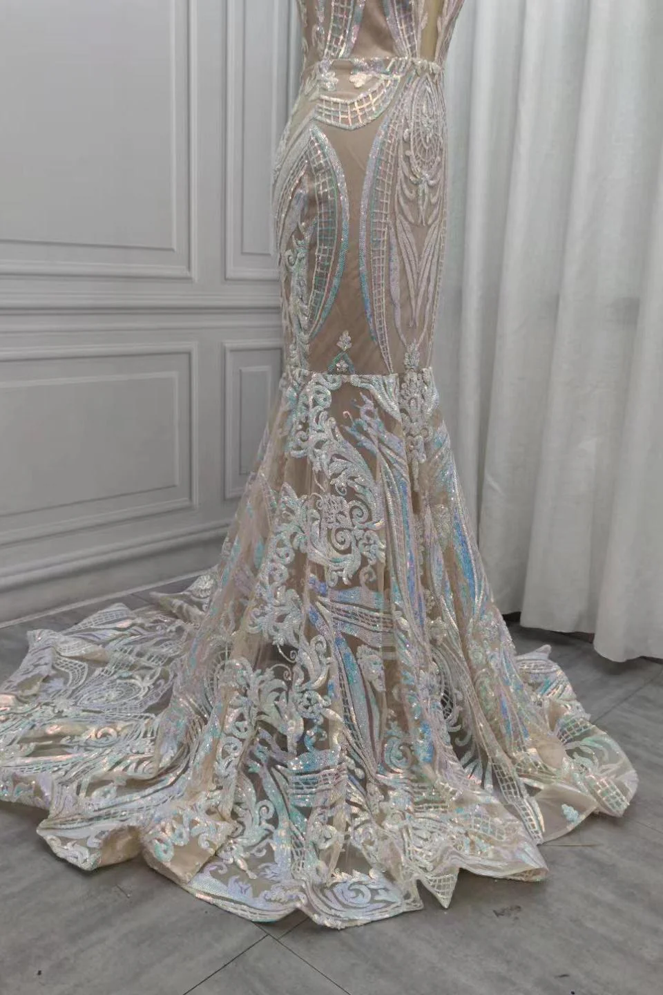 Chic Sequins Mermaid Prom Dresses Sparkle Evening Dresses On Sale - Image 5