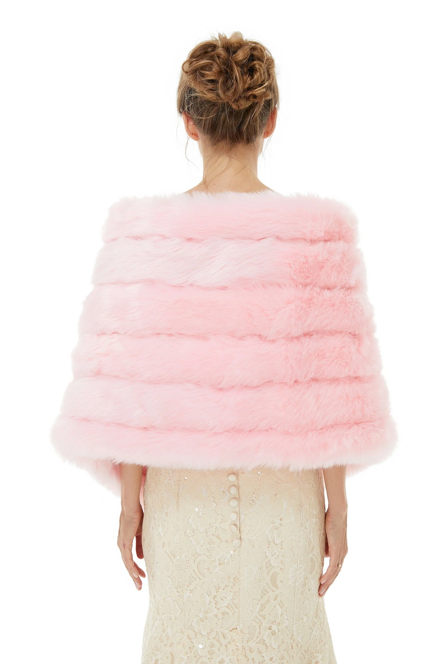 Chloe - Winter Faux Fur Wedding Wrap - Image 3