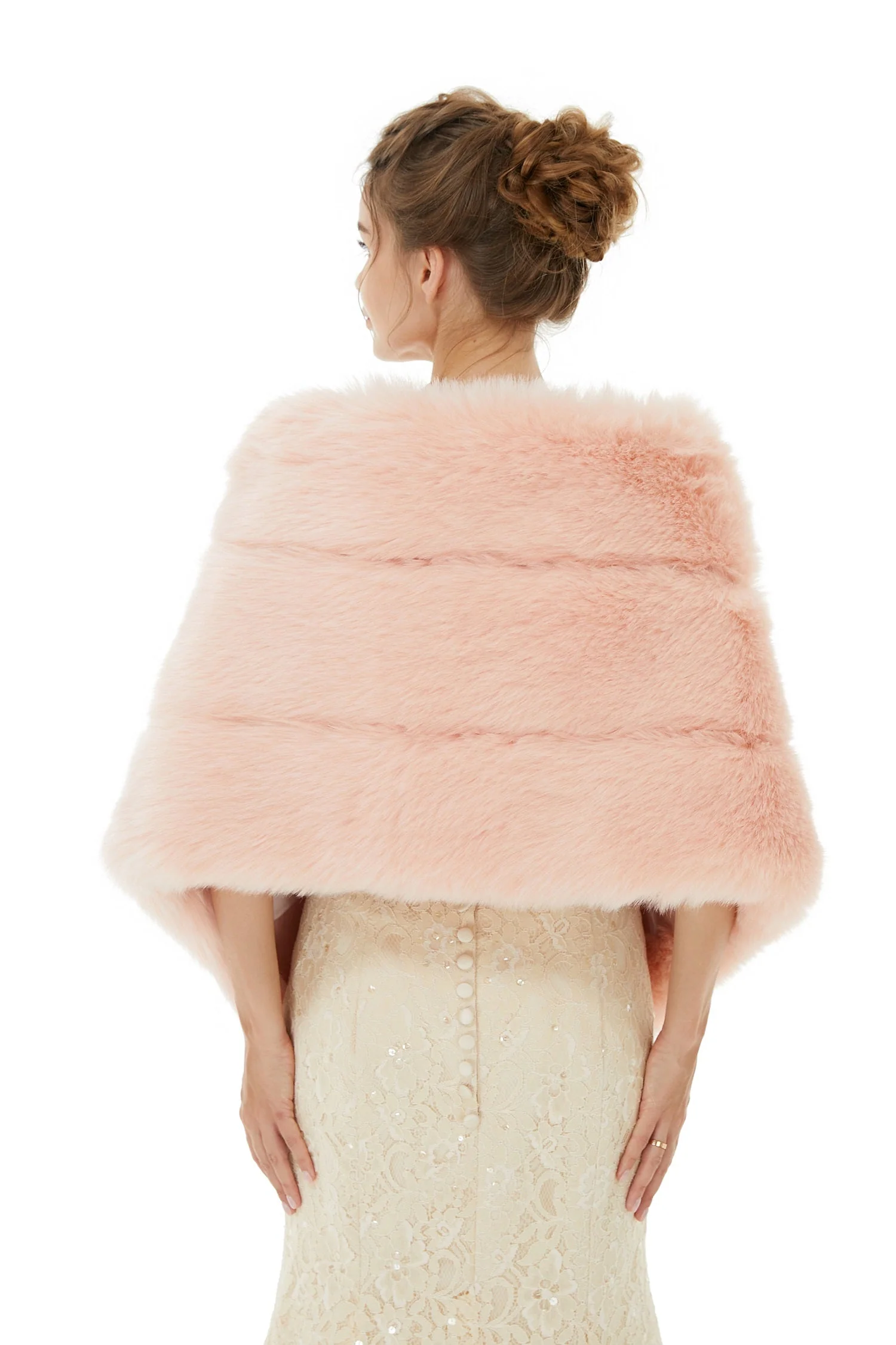 Christina - Winter Faux Fur Wedding Wrap - Image 3