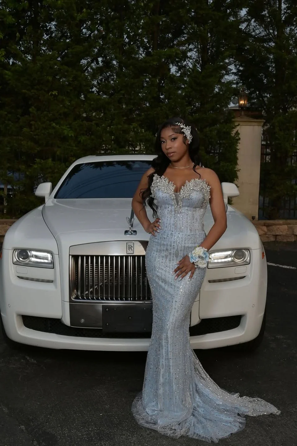 Classic Sweetheart Strapless Sleeveless Mermaid Prom Dresses Gem With Beads - Image 3