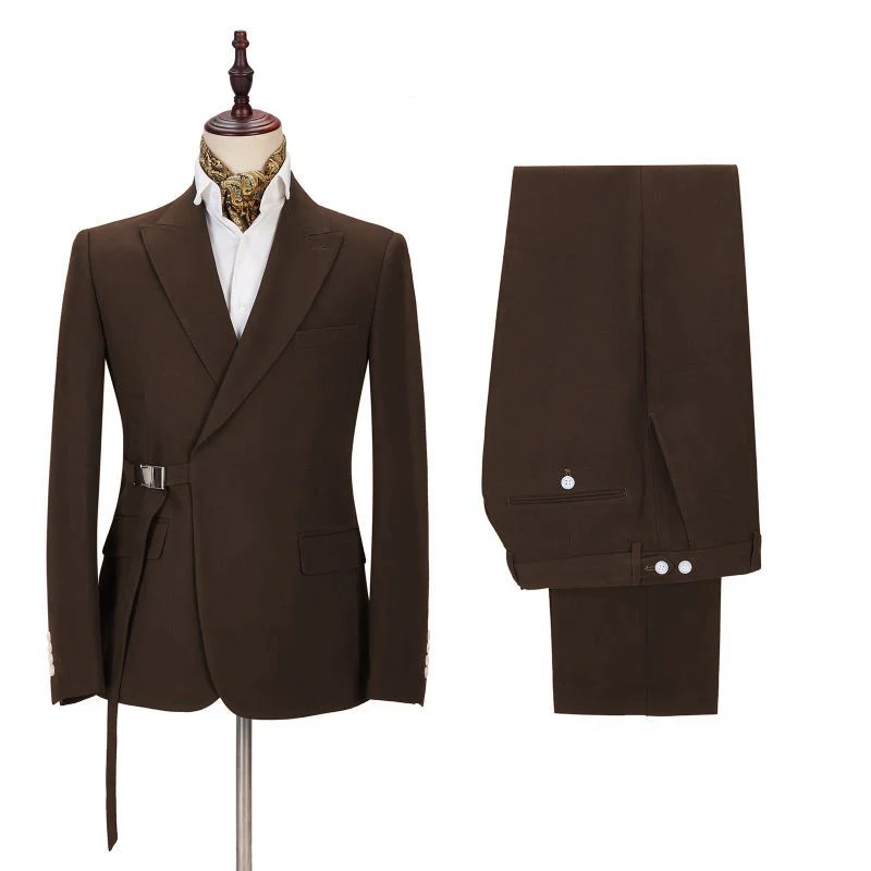 Elegant Classic Peaked Lapel Best Fitted Men Suits - Image 2