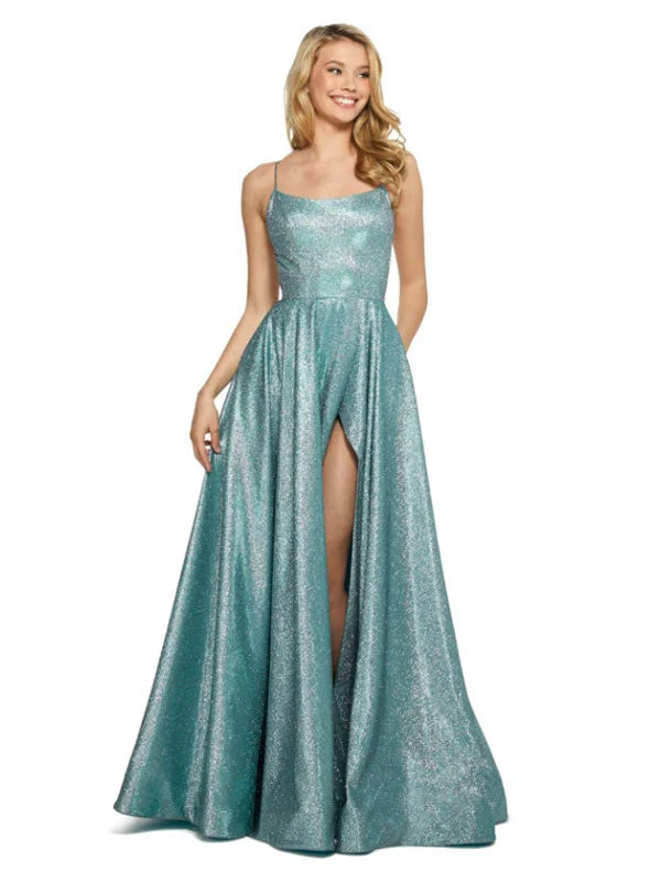 Amazing Customize Evening Dress A-Line Polyester Sweep Criss-Cross Formal Party Dresses Backless Polyester Pageant Dress - Image 3