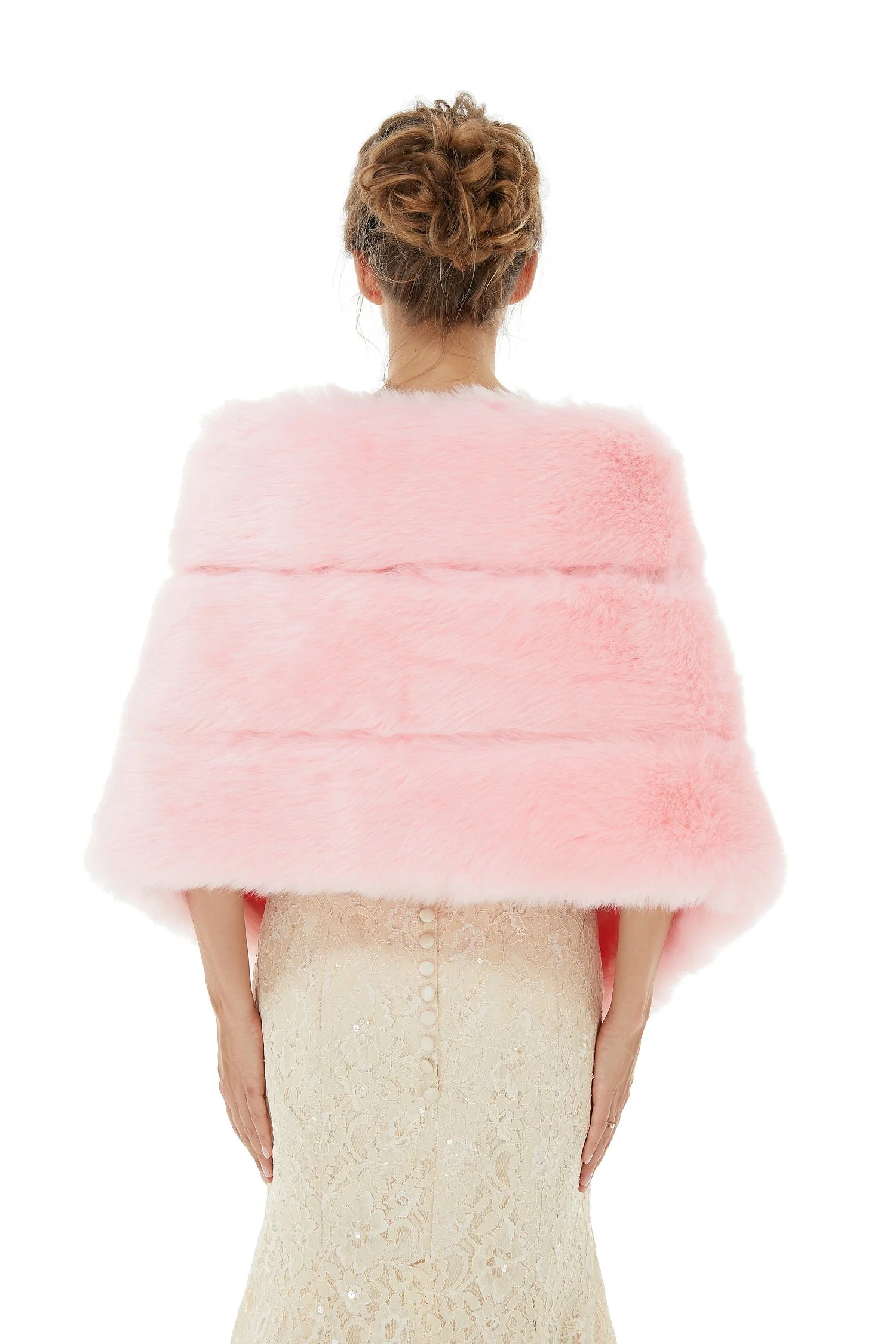 Daisy - Winter Faux Fur Wedding Wrap - Image 3
