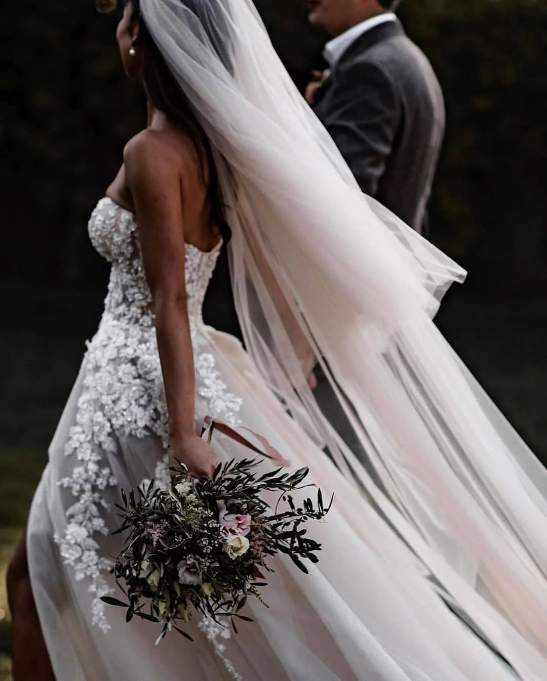 Designer Sweetheart Boho Chic Princess Tulle Lace Wedding Dress - Image 2
