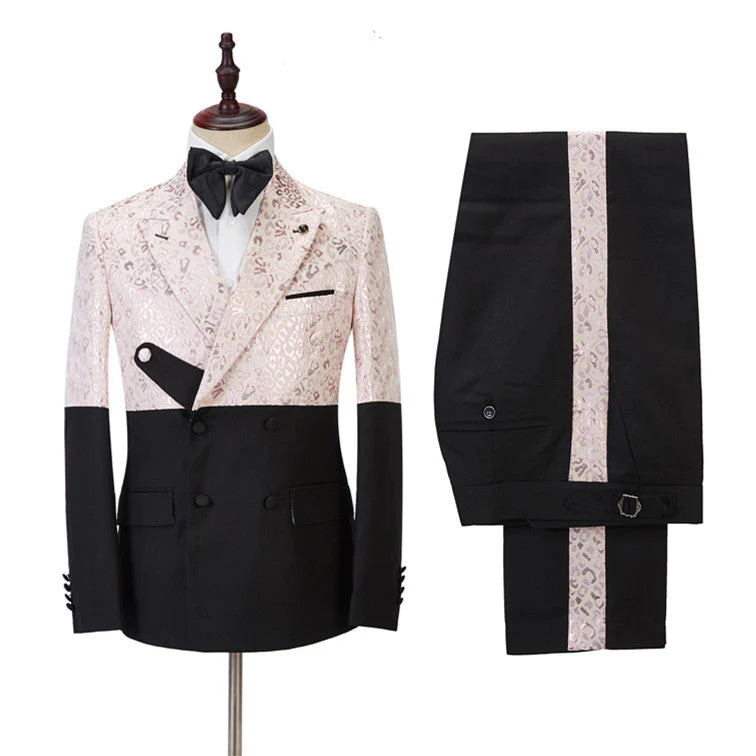 Classy Peaked Lapel Slim Fit Bespoke Men's Prom Suits Online - Image 3