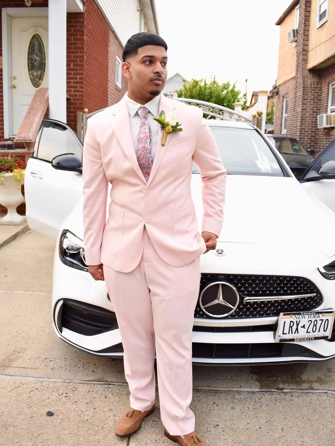 Elegant 2 Pieces Shawl Label Prom Men Suits One Button Prom Tuxedo - Image 3