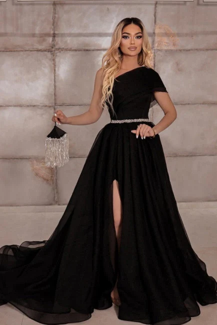 Fabulous One Shoulder Sleeveless Long Prom Dress Ribbons - Image 2