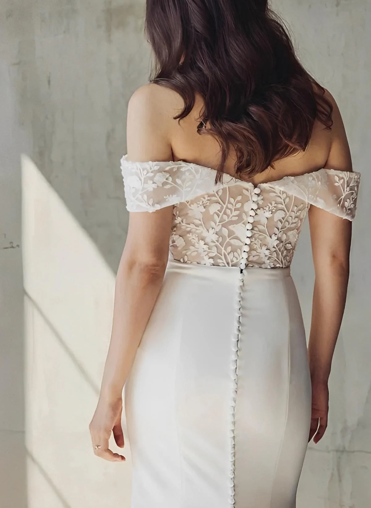 Elegant Sweetheart Elastic Satin Wedding Dresses Appliques Lace - Image 5