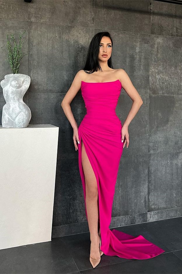 Elegant Sweetheart Mermaid Prom Dress Online with High Split - Image 3