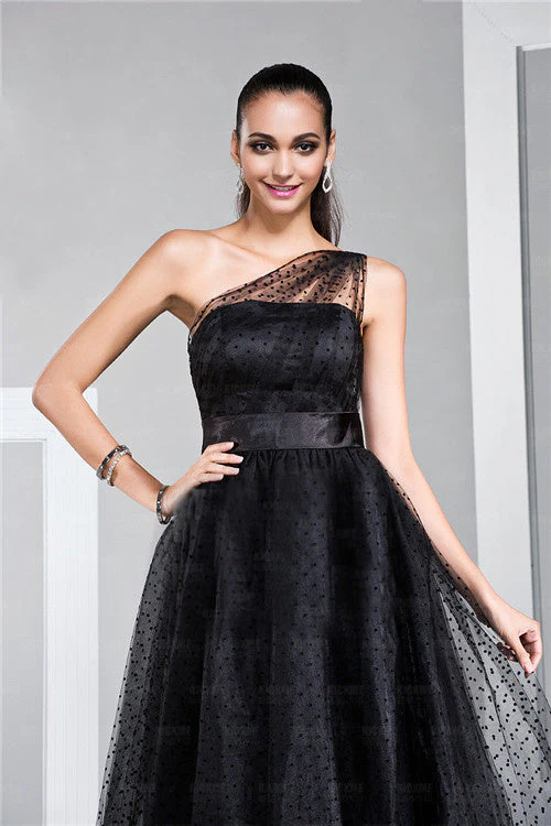 Empire asymmetrical ankle length modest backless mother's dress - Image 3